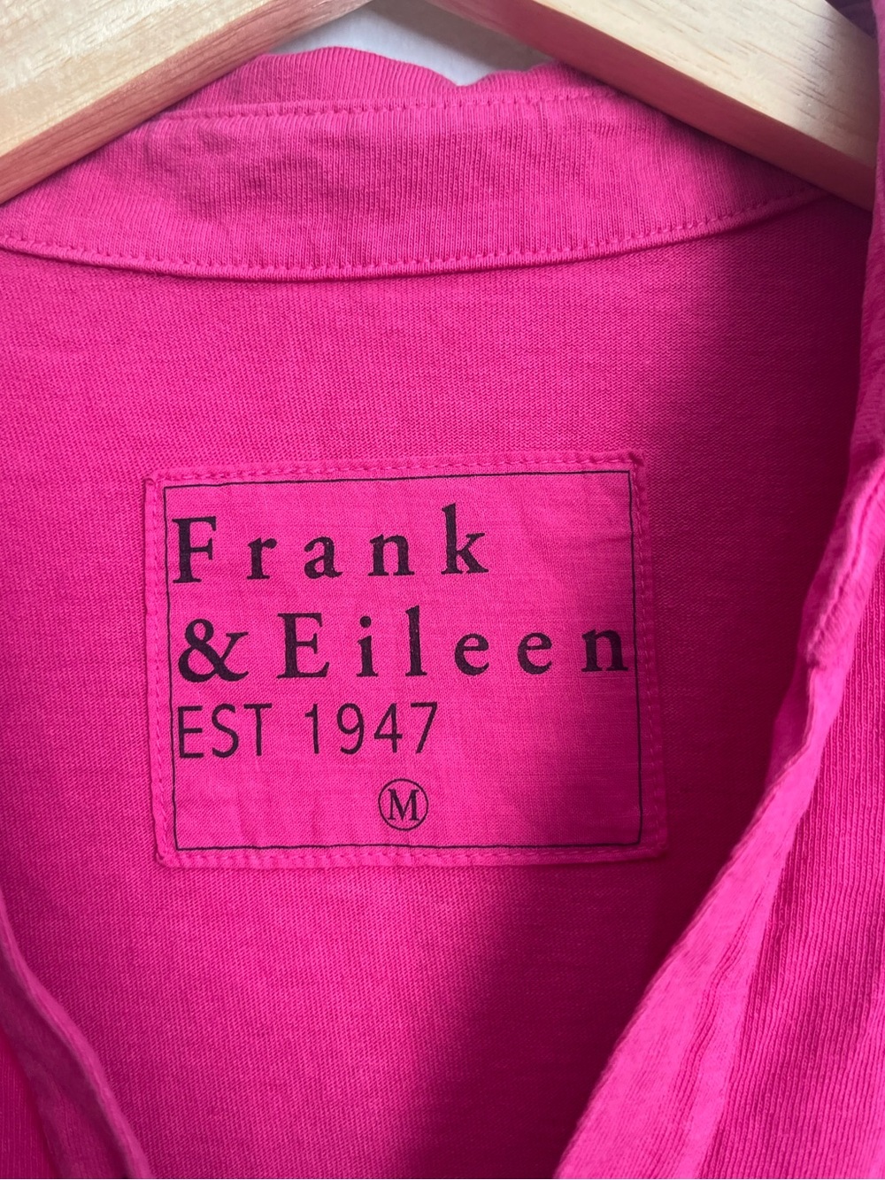 Frank & Eileen Lauren Polo Dress Heritage Jersey Hot Pink Magenta - Picture 8 of 9